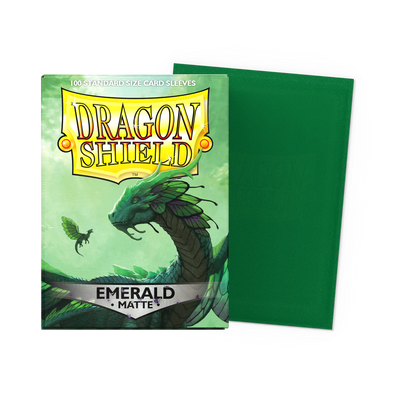 Dragon Shield Sleeves: Standard Matte - Emerald 100CT