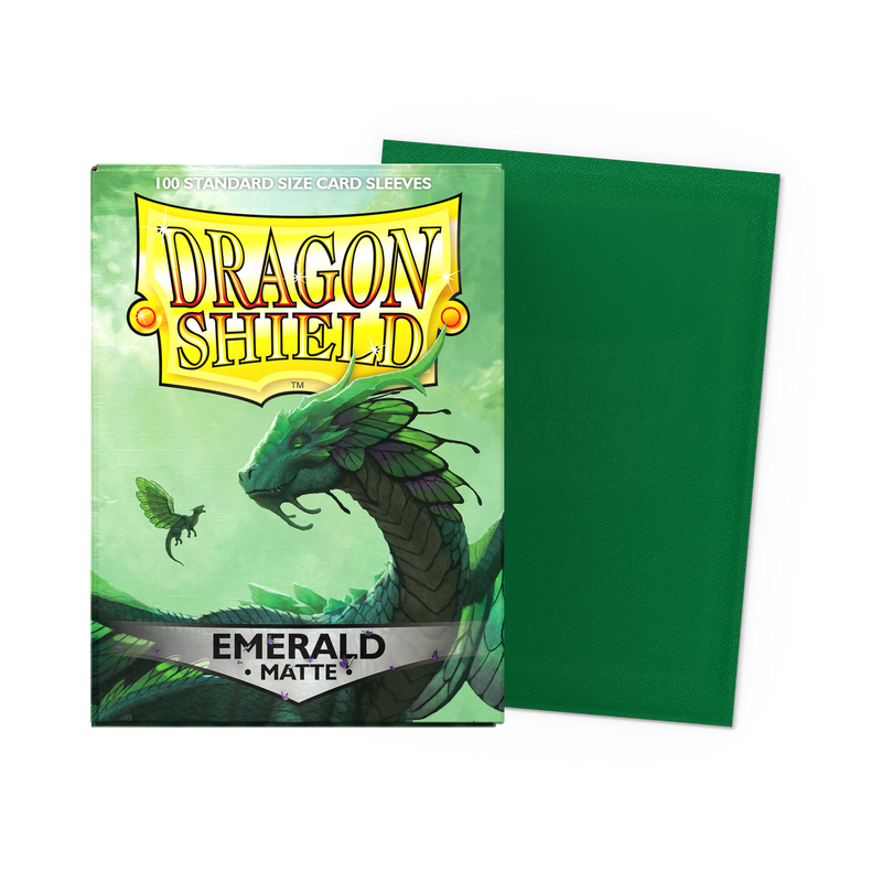 Dragon Shield Sleeves: Standard Matte - Emerald 100CT
