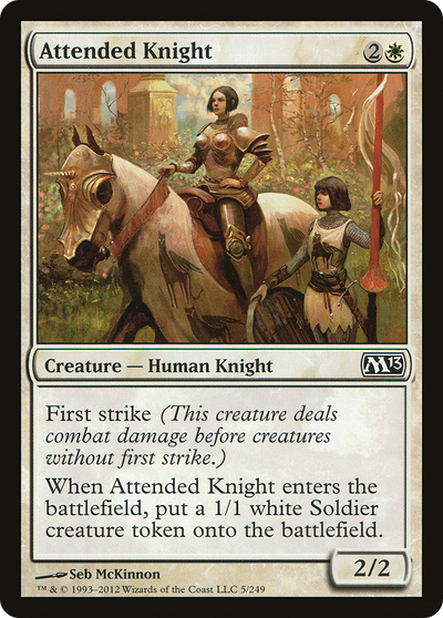 Attended Knight (5) (Magic 2013 (M13))