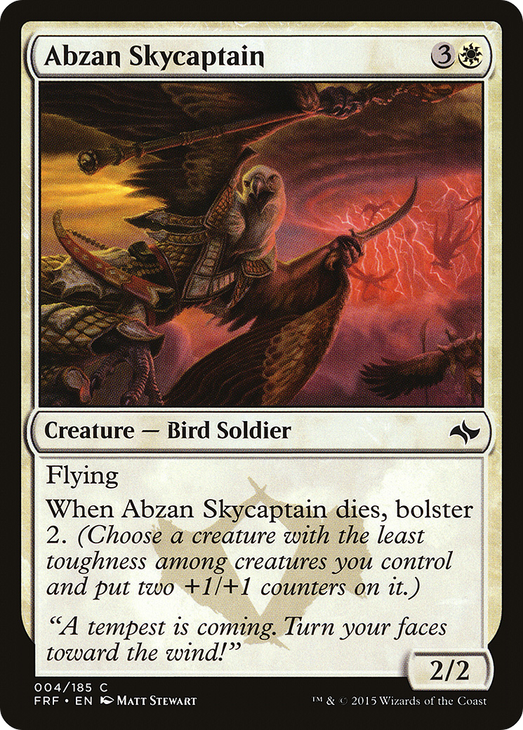 Abzan Skycaptain (4) (Fate Reforged)