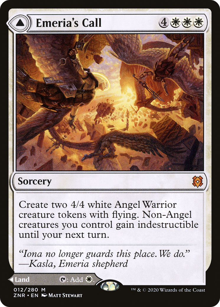 Emeria's Call // Emeria, Shattered Skyclave (ZNR-012) - Zendikar Rising