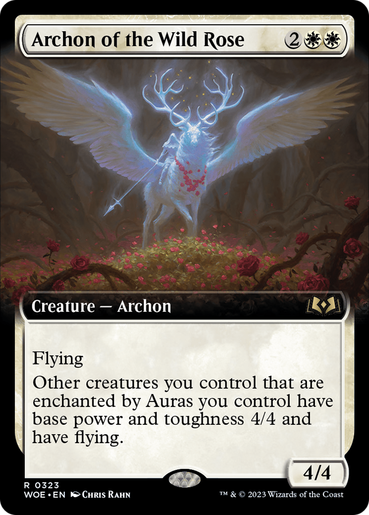 Archon of the Wild Rose (Extended Art) (323) (Wilds of Eldraine)