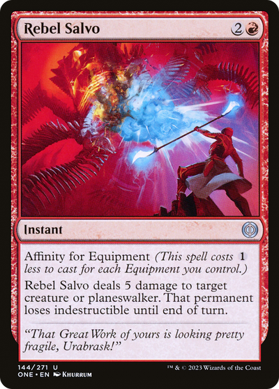 Rebel Salvo (ONE-144) - Phyrexia: All Will Be One Foil