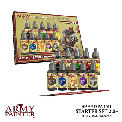 Army Painter Warpaint: Speedpaint Starter Set 2.0 (10 colors + 1 brush)