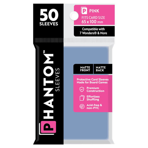 Deck Protector: Phantom Sleeves Matte/Matte Finish 50 count