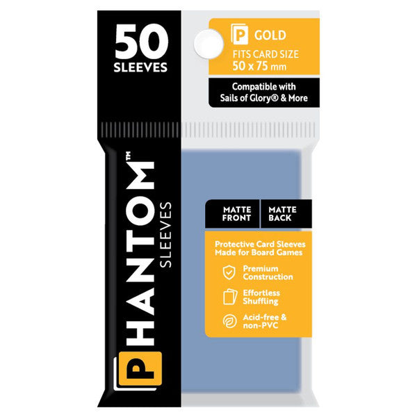 Deck Protector: Phantom Sleeves Matte/Matte Finish 50 count