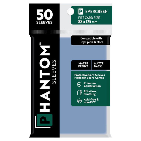 Deck Protector: Phantom Sleeves Matte/Matte Finish 50 count