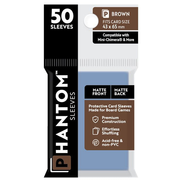 Deck Protector: Phantom Sleeves Matte/Matte Finish 50 count