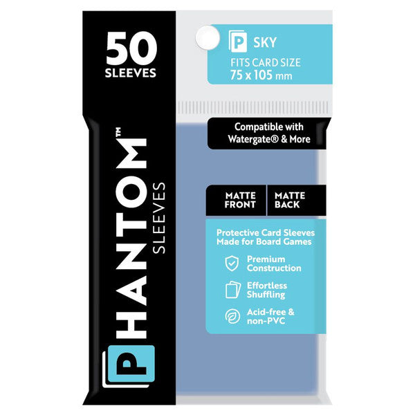 Deck Protector: Phantom Sleeves Matte/Matte Finish 50 count