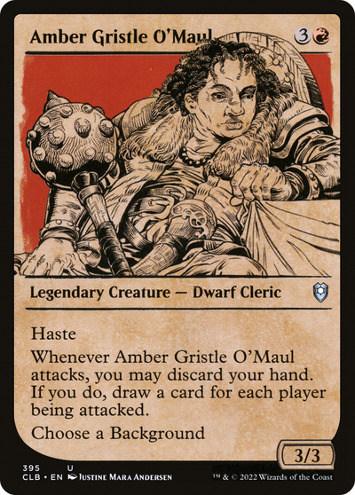 Amber Gristle O'Maul (Showcase) (395) (Commander Legends: Battle for Baldur's Gate)