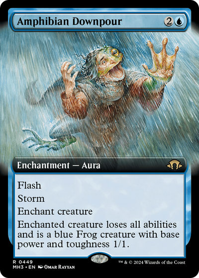 Amphibian Downpour (Extended Art) (449) (Modern Horizons 3)