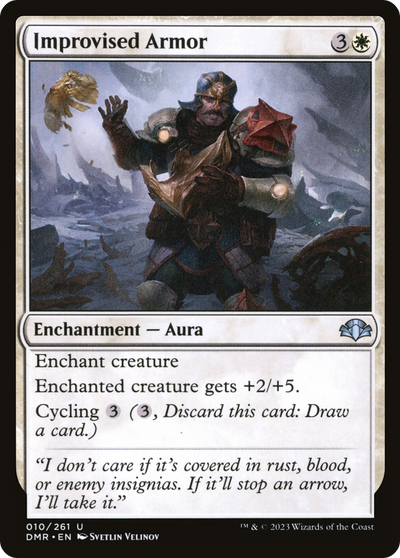 Improvised Armor (DMR-010) - Dominaria Remastered