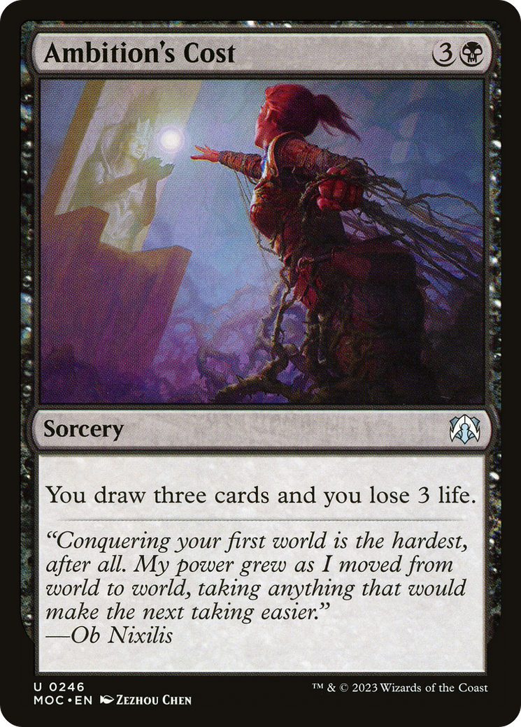 Ambition's Cost (246) (Commander: March of the Machine)
