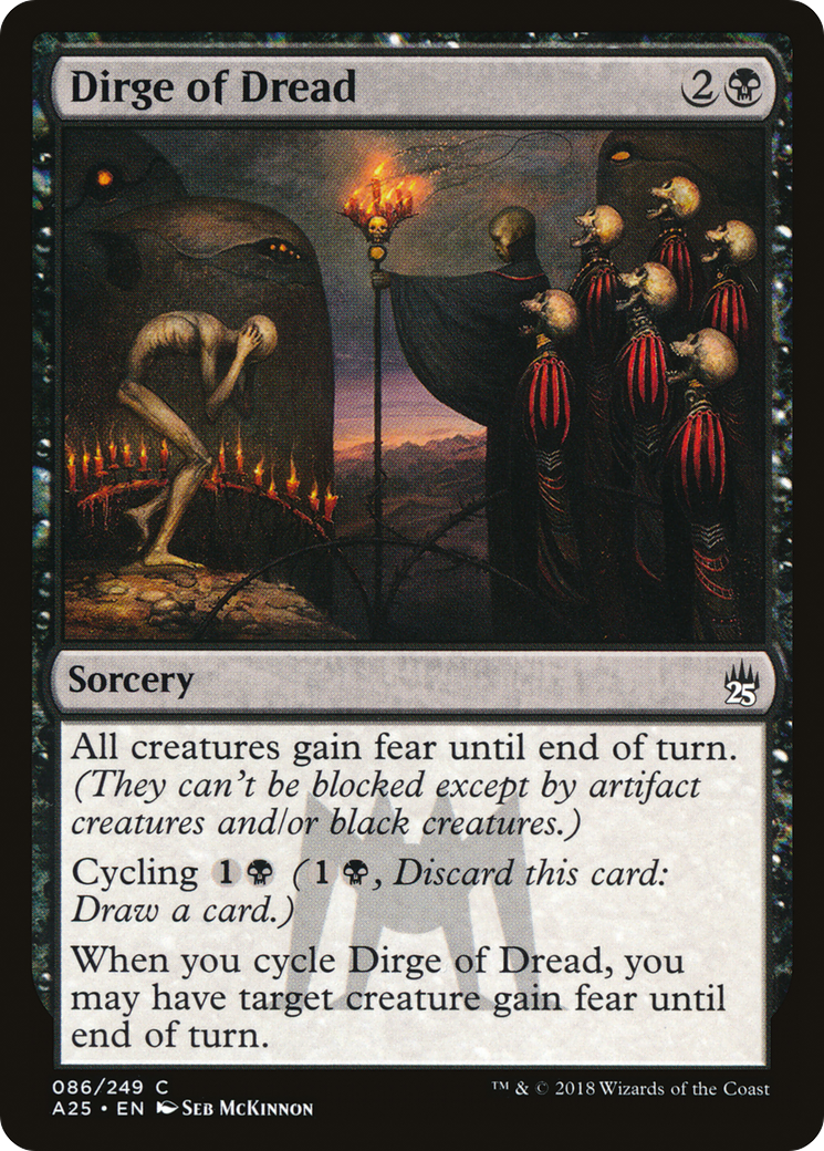 Dirge of Dread (A25-086) - Masters 25 Foil