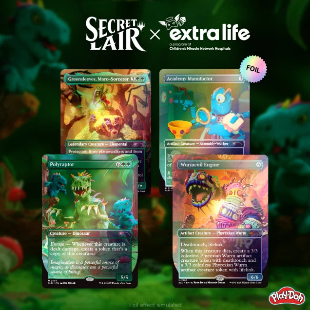 Secret Lair Play-Doh: Squishful Thinking Extra Life 2025 Rainbow Foil Edition