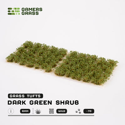 Gamers Grass Tufts: Tufts- Dark Green Shrubs- Wild