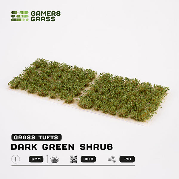 Gamers Grass Tufts: Tufts- Dark Green Shrubs- Wild