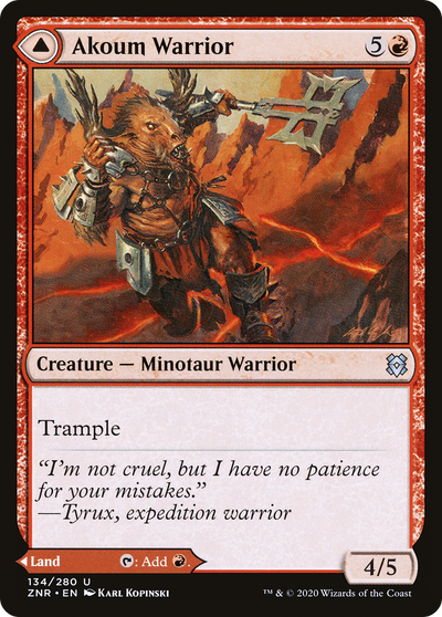 Akoum Warrior (134) (Zendikar Rising)