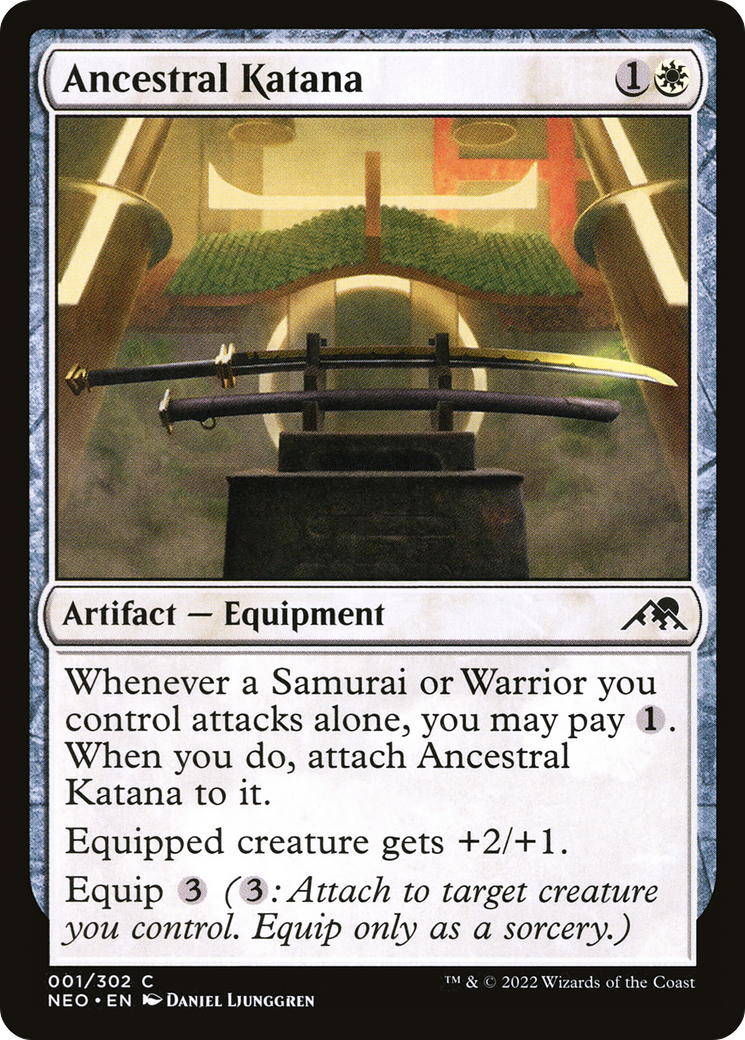 Ancestral Katana (1) (Kamigawa: Neon Dynasty)