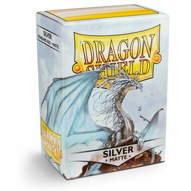 Dragon Shield Sleeves: Standard Matte - Silver 100CT