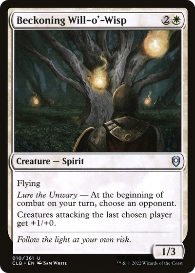 Beckoning Will-o'-Wisp (10) (Commander Legends: Battle for Baldur's Gate)