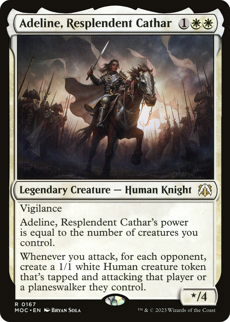 Adeline, Resplendent Cathar (167) (Commander: March of the Machine)