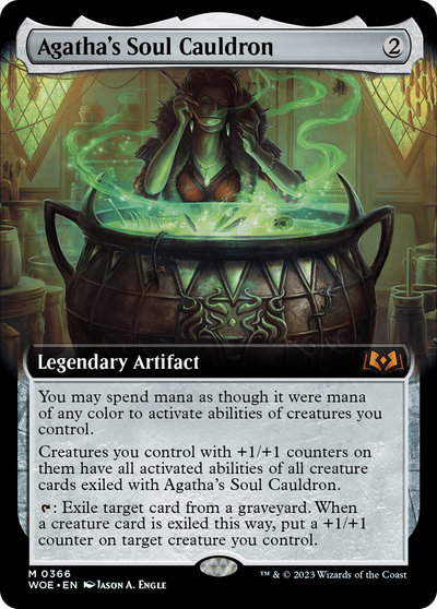Agatha's Soul Cauldron (Extended Art) (366) (Wilds of Eldraine)