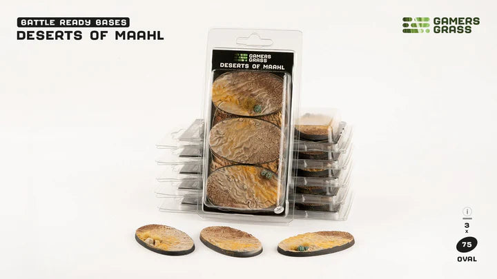 GamersGrass - Bases - Deserts of Maahl 75mm - Oval