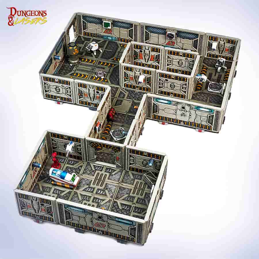 DUNGEONS AND LASERS: TERRAIN STARTER SETS : SCI-FI STARTER SET