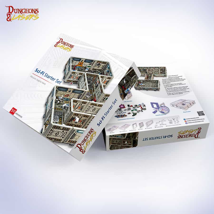 DUNGEONS AND LASERS: TERRAIN STARTER SETS : SCI-FI STARTER SET