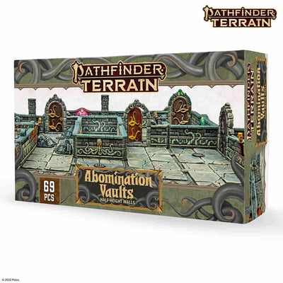 DUNGEONS AND LASERS: HALF-HEIGHT WALLS: PATHFINDER TERRAIN: ABOMINATION VAULTS