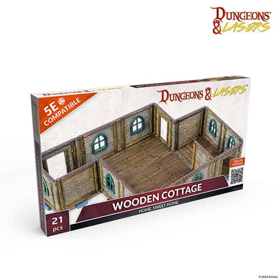 DUNGEONS AND LASERS: TERRAIN EXPANSION SETS: WOODEN COTTAGE