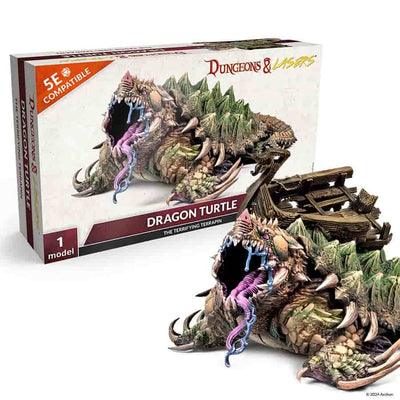 DUNGEONS AND LASERS: DEUSLAIR: DRAGON TURTLE (MINIATURE)