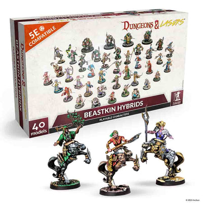 DUNGEONS AND LASERS: DEUSLAIR: BEASTKIN HYBRIDS (MINIATURES)