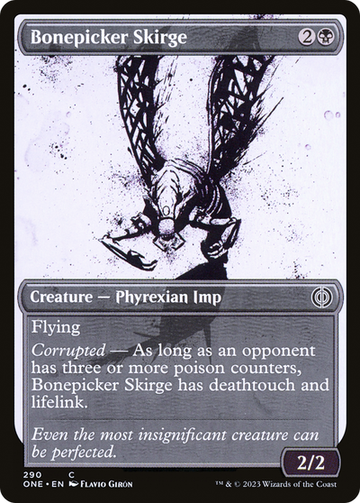 Bonepicker Skirge (ONE-290) - Phyrexia: All Will Be One: (Showcase) Foil