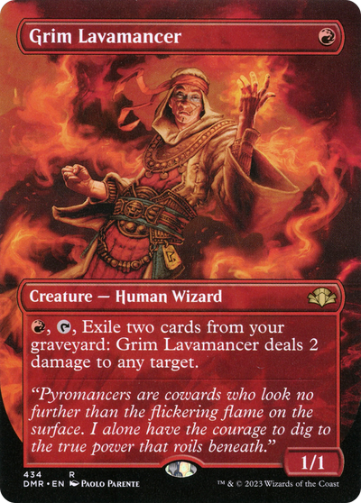 Grim Lavamancer (DMR-434) - Dominaria Remastered (Borderless)