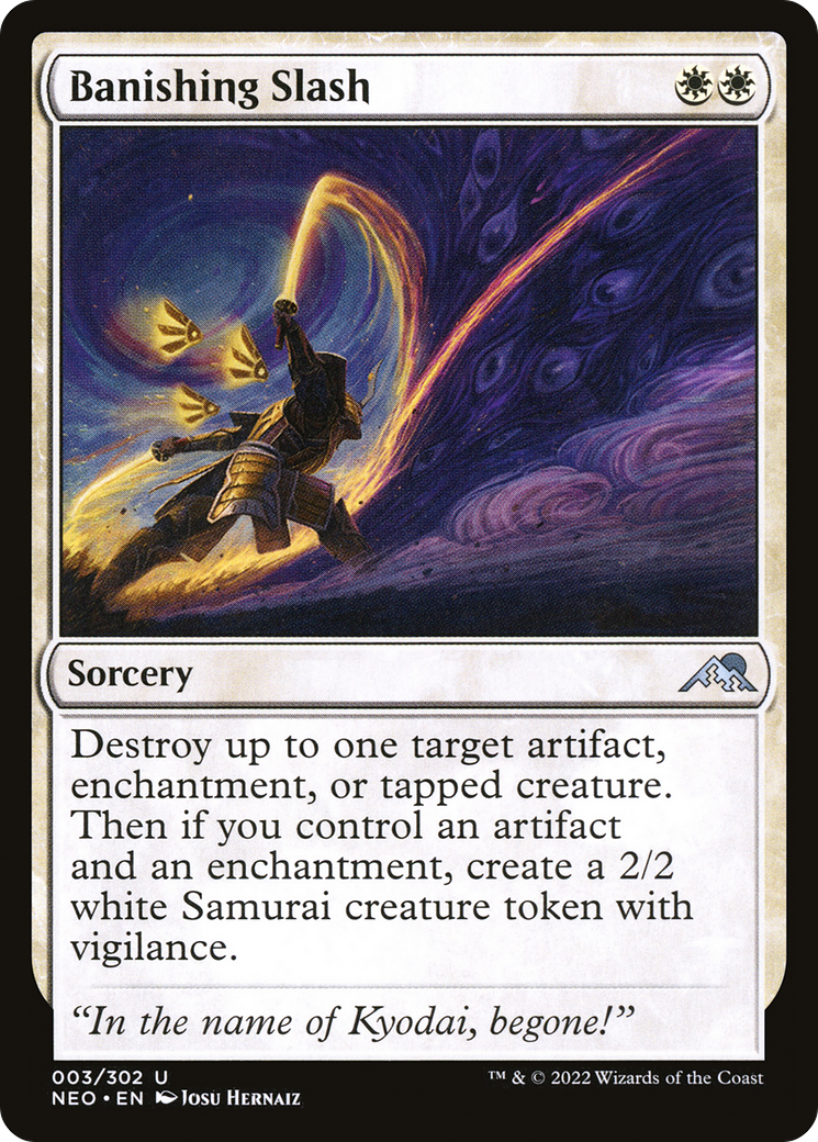Banishing Slash (3) (Kamigawa: Neon Dynasty)