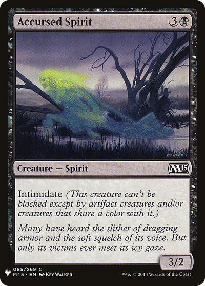 Accursed Spirit (85) (The List Reprints)