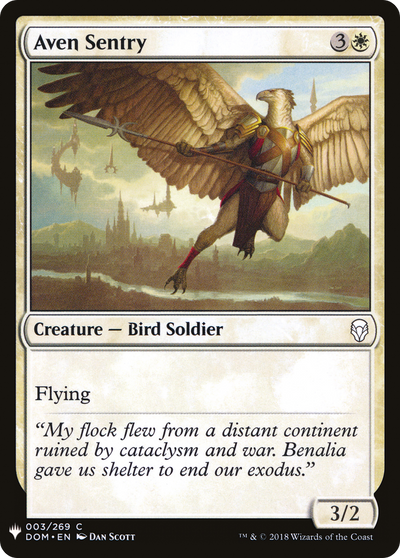 Aven Sentry (3) (The List Reprints)