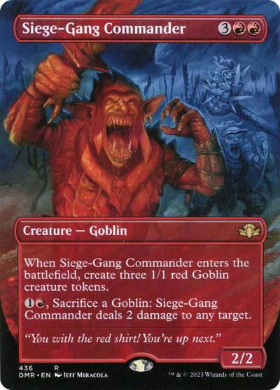 Siege-Gang Commander (DMR-436) - Dominaria Remastered (Borderless) Foil