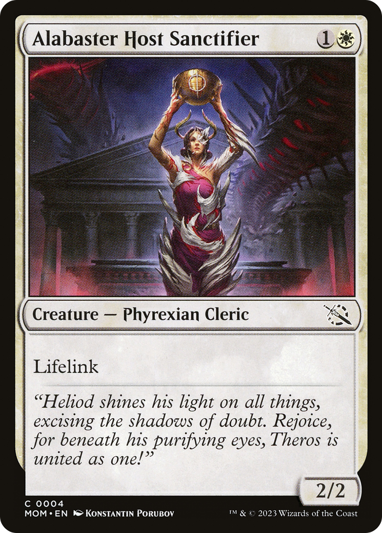 Alabaster Host Sanctifier (4) (March of the Machine)