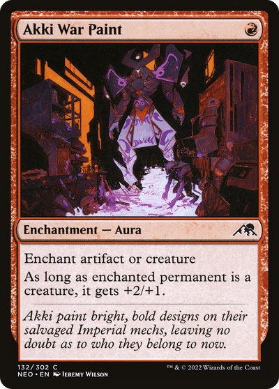 Akki War Paint (132) (Kamigawa: Neon Dynasty)