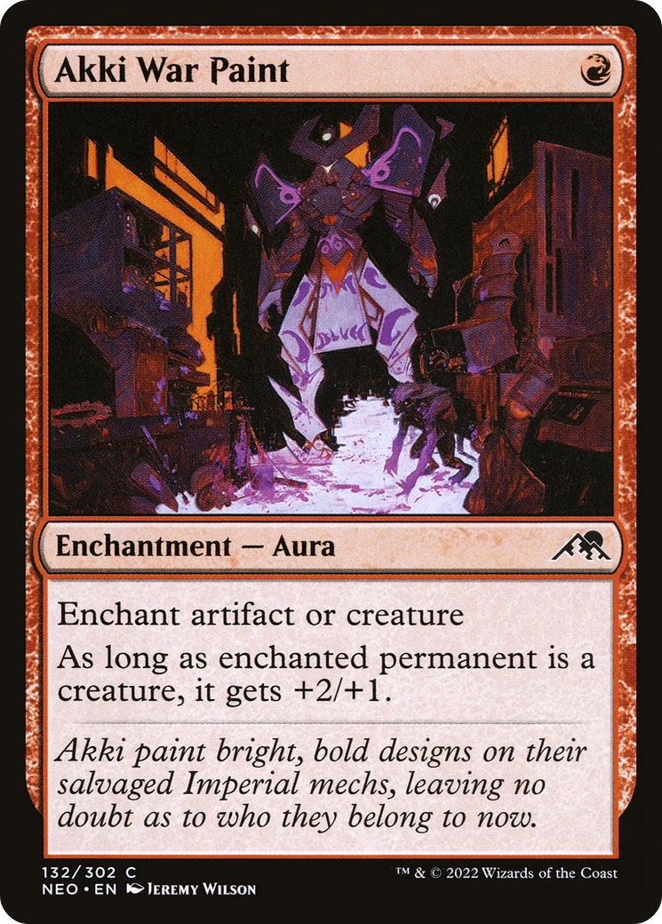 Akki War Paint (132) (Kamigawa: Neon Dynasty)