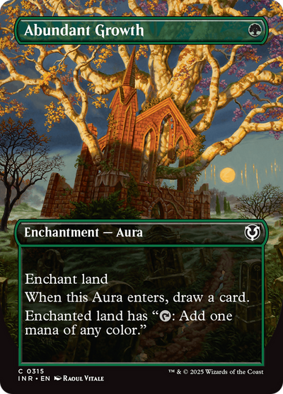 Abundant Growth (Borderless) (315) (Innistrad Remastered)