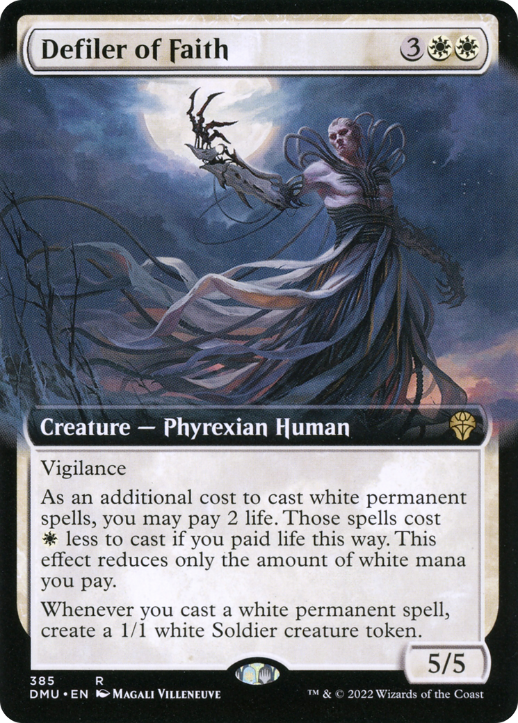 Defiler of Faith (DMU-385) - Dominaria United: (Extended Art)