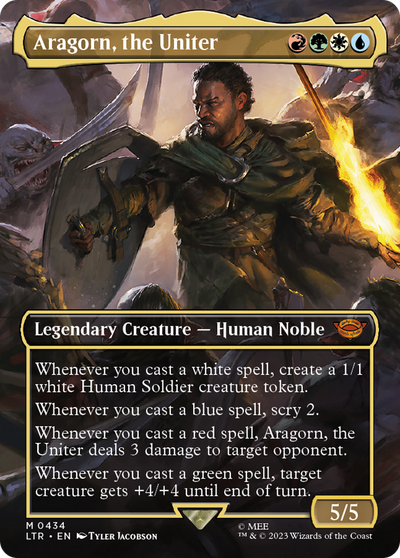 Aragorn, the Uniter (Borderless) (434) (Universes Beyond: The Lord of the Rings: Tales of Middle-earth)
