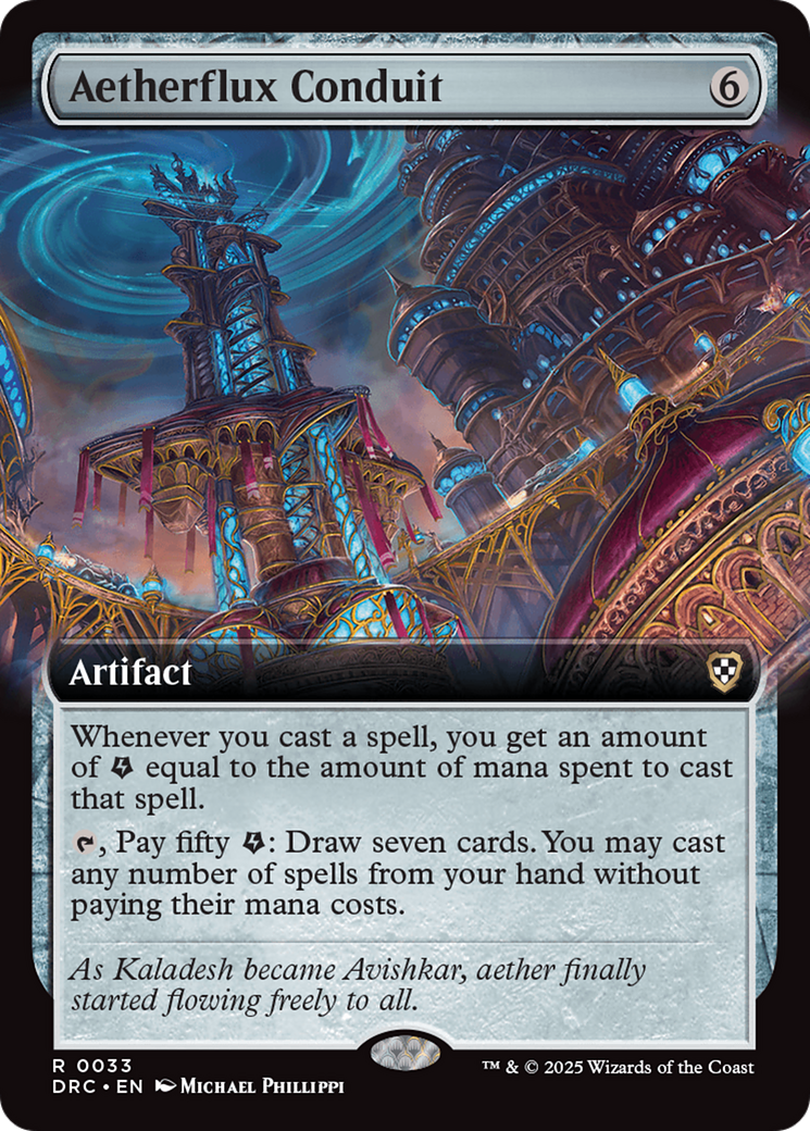 Aetherflux Conduit (Extended Art) (33) (Commander: Aetherdrift)