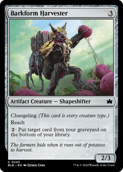 Barkform Harvester (243) (Bloomburrow)