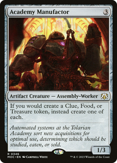 Academy Manufactor (346) (Commander: March of the Machine)