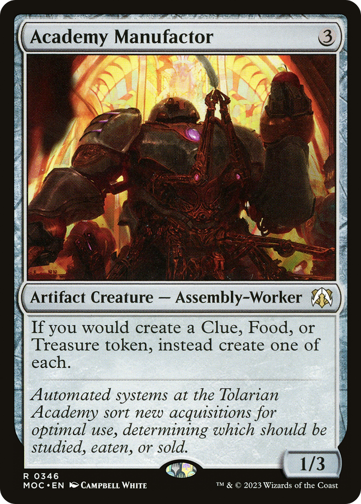 Academy Manufactor (346) (Commander: March of the Machine)